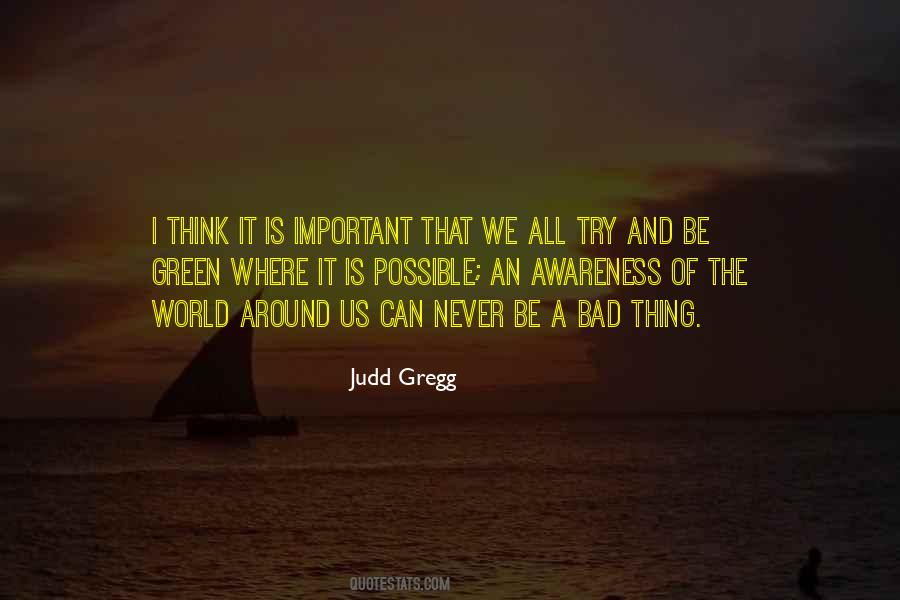 Think Green Sayings #410664