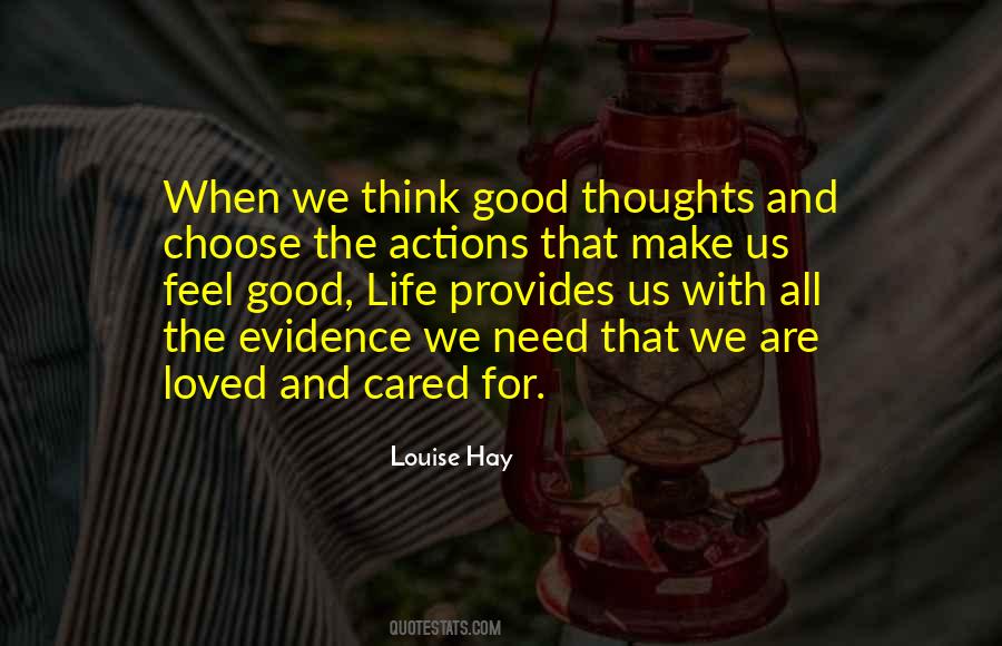 Think Good Thoughts Sayings #305827