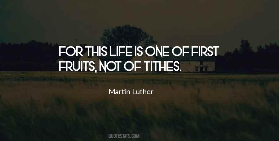 Quotes About First Fruits #648441