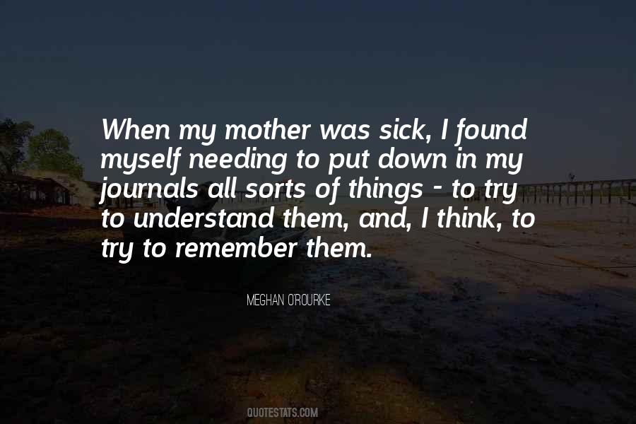 Quotes About Sick Mother #1185980