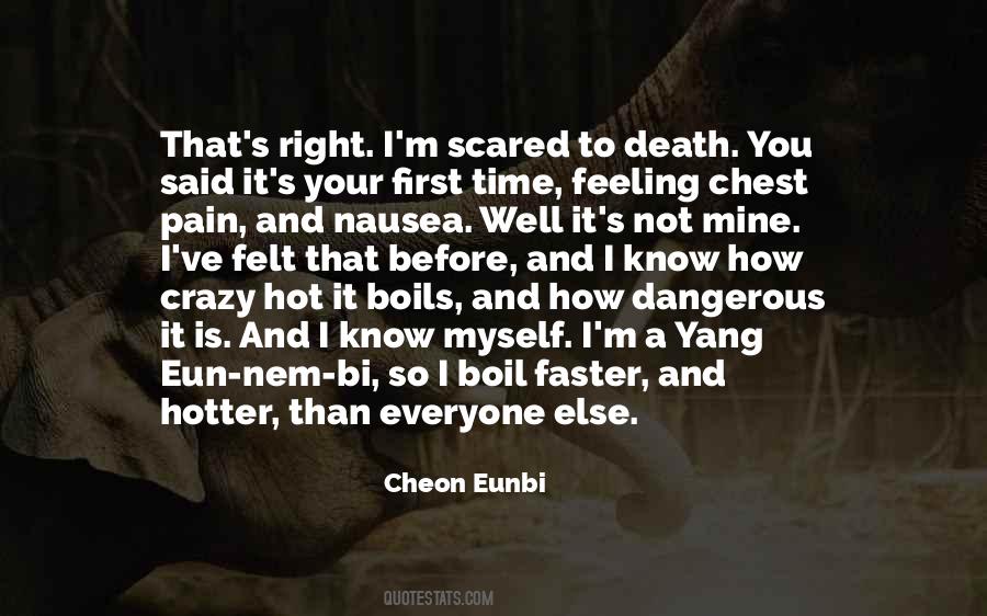Feeling Scared Sayings #1200256