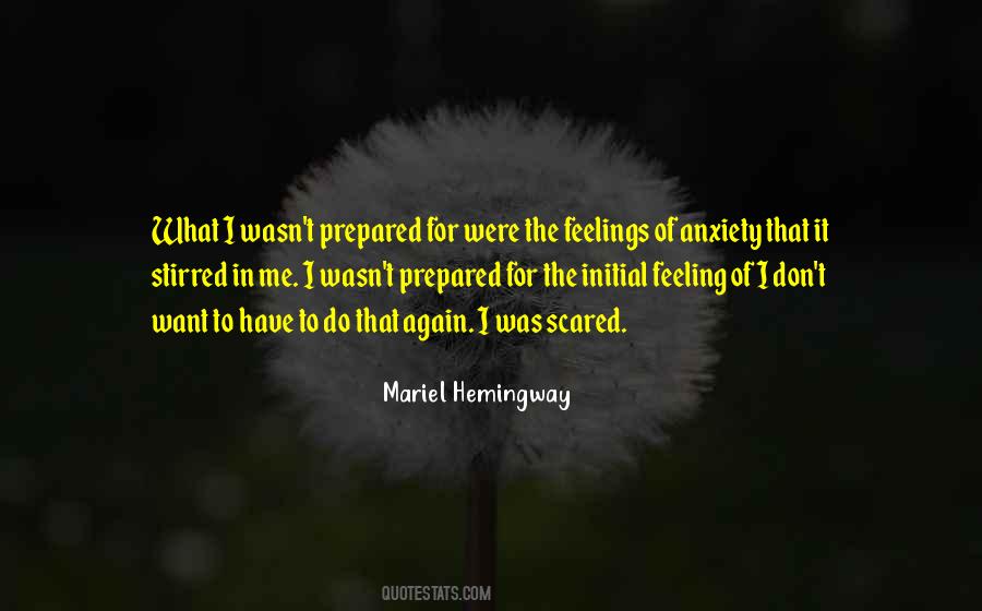 Feeling Scared Sayings #658031
