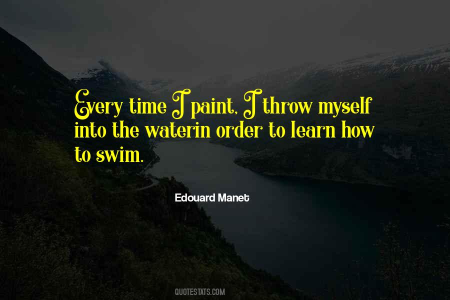 Learn To Swim Sayings #1338809