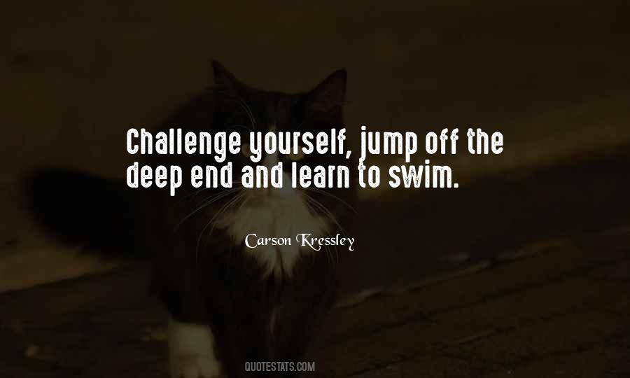 Learn To Swim Sayings #206998