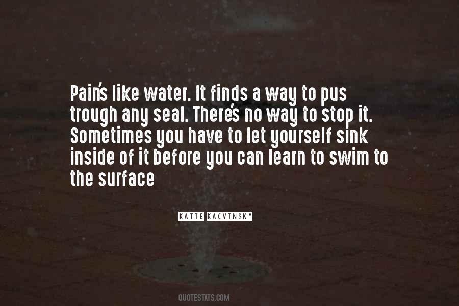 Learn To Swim Sayings #542628