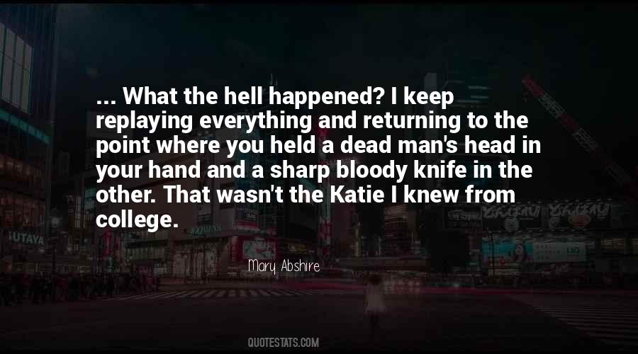 Sharp Knife Sayings #246031