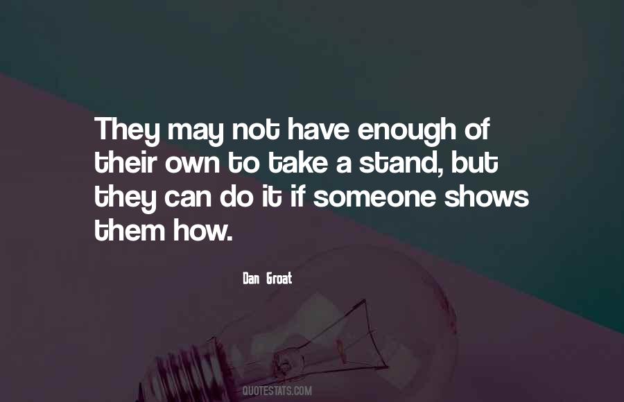 Take A Stand Sayings #1451927