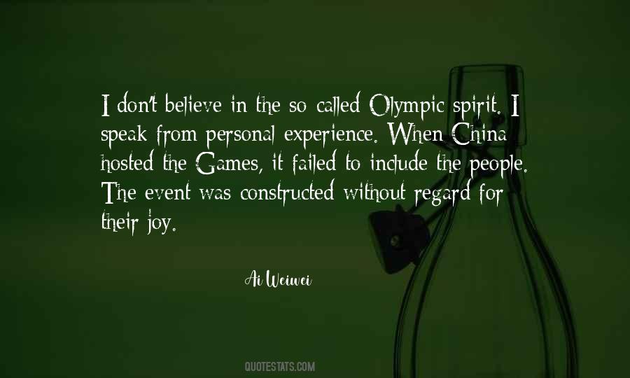 Quotes About The Olympic Spirit #3995
