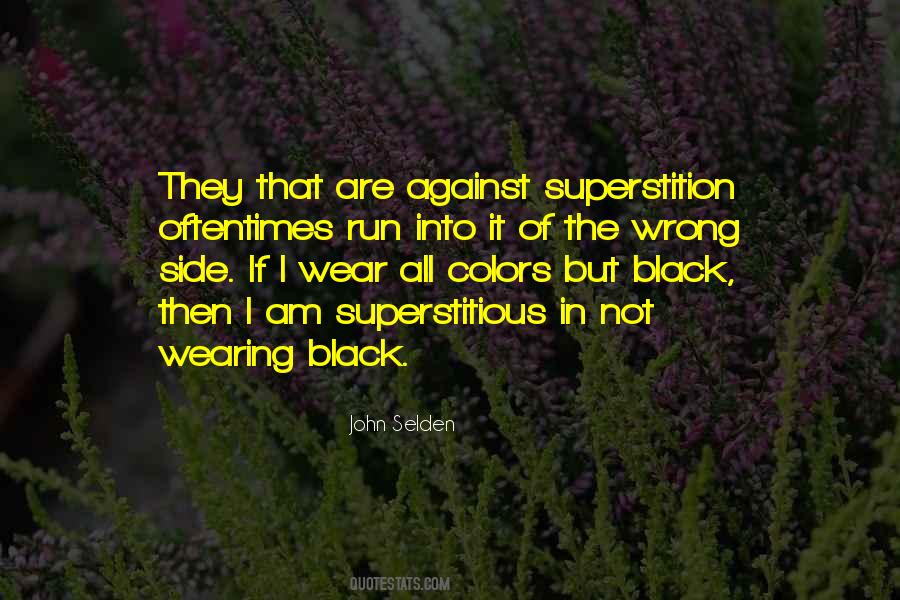 Old Superstition Sayings #165450
