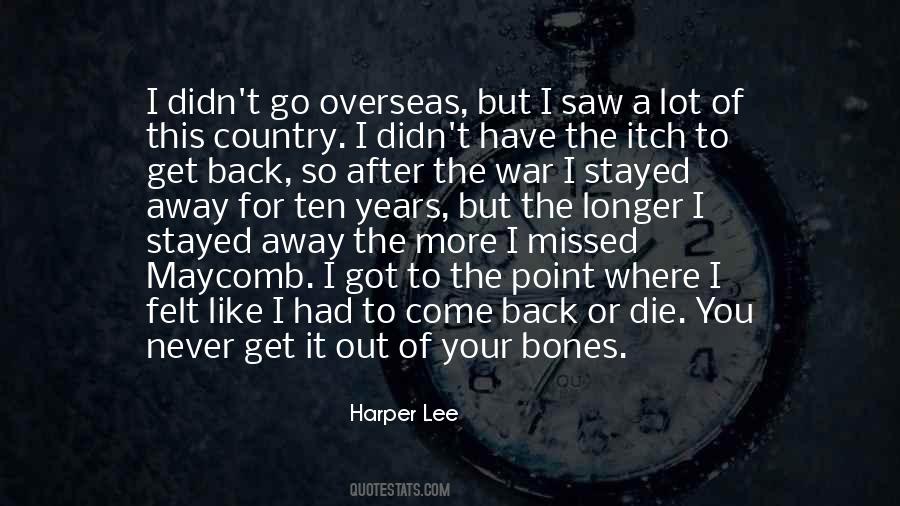 Quotes About Overseas #1629472