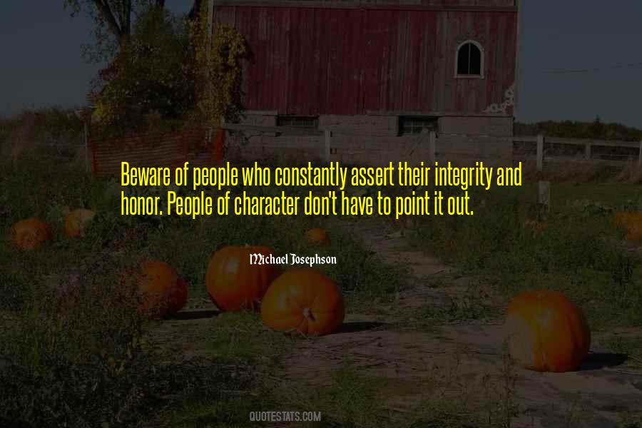 Quotes About Character Integrity #1066759