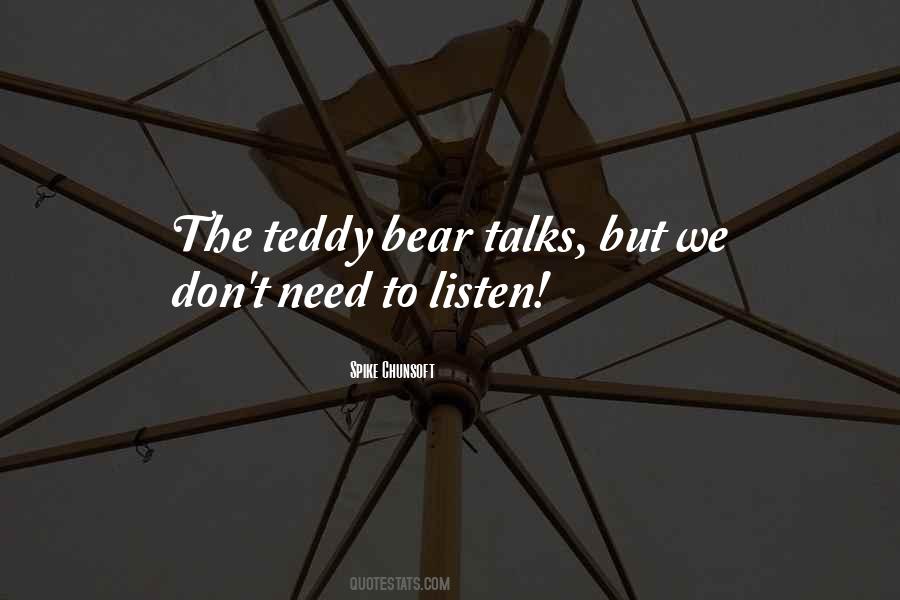 Ted Teddy Bear Sayings #1079690