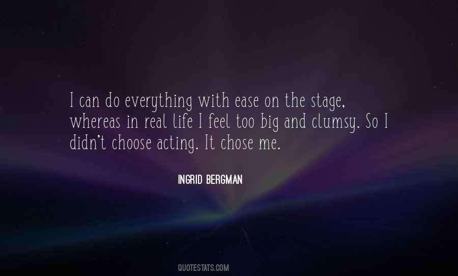 Quotes About Acting On Stage #1044233