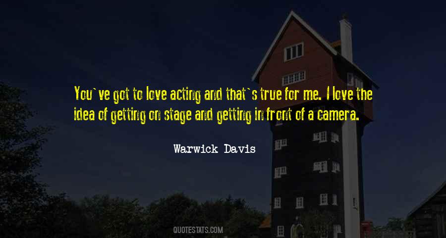 Quotes About Acting On Stage #1224034