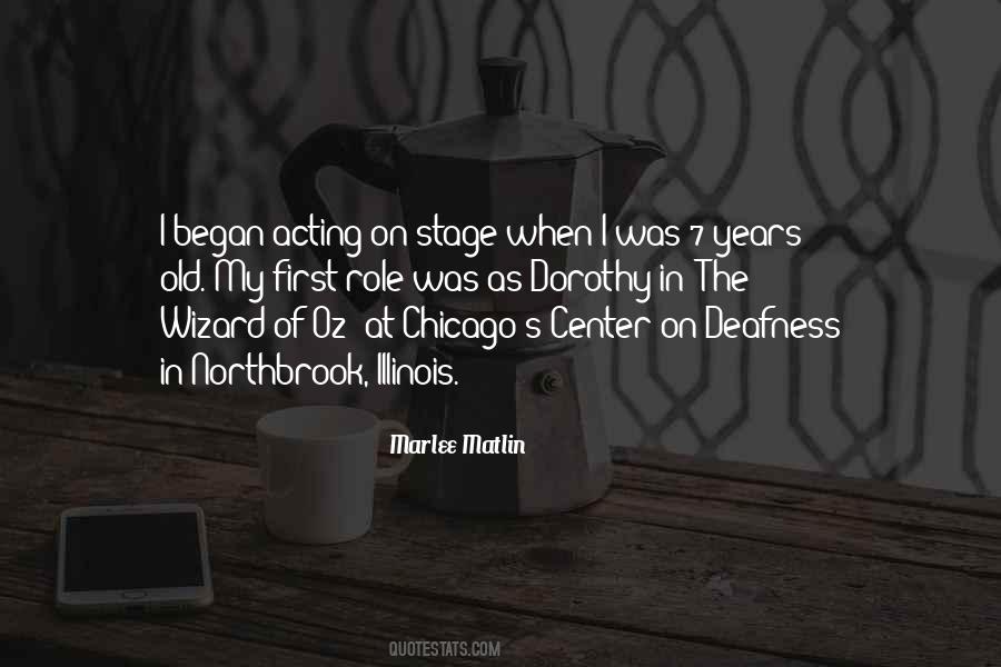 Quotes About Acting On Stage #1278523
