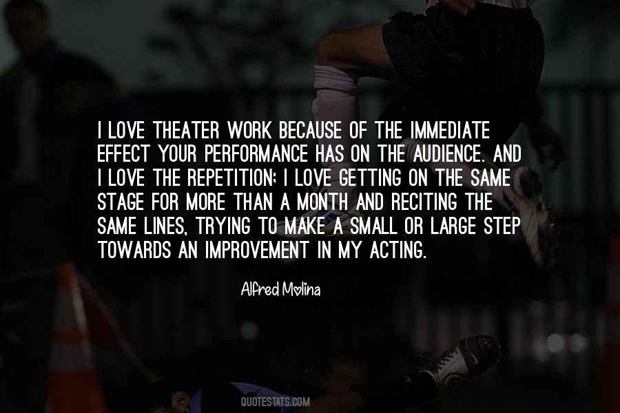 Quotes About Acting On Stage #1440341