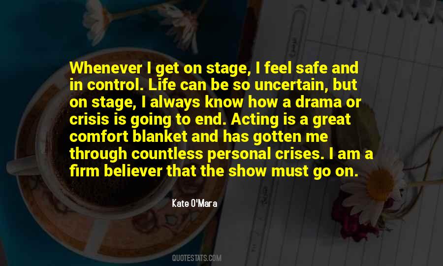 Quotes About Acting On Stage #1613538