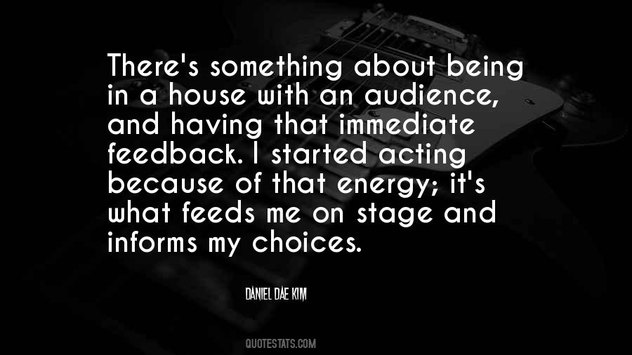 Quotes About Acting On Stage #1723403