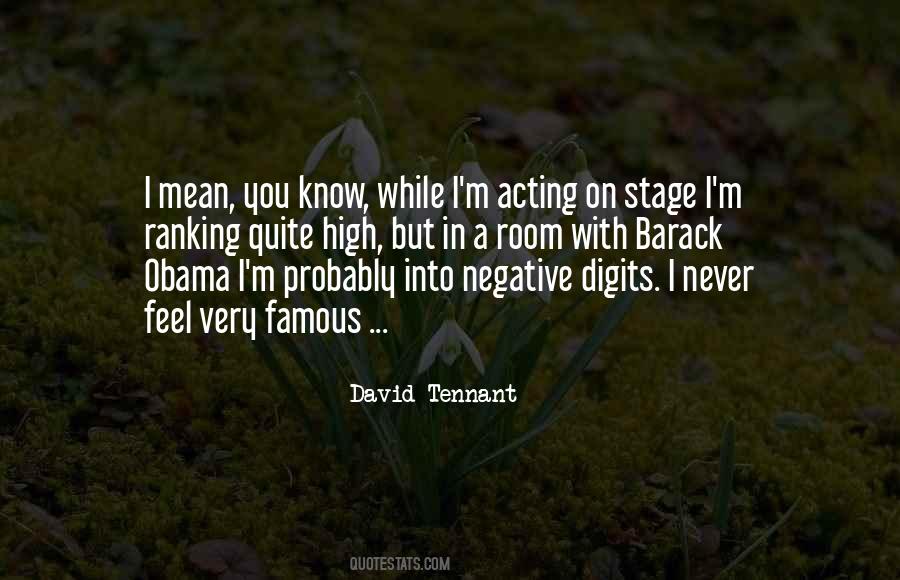 Quotes About Acting On Stage #1728089