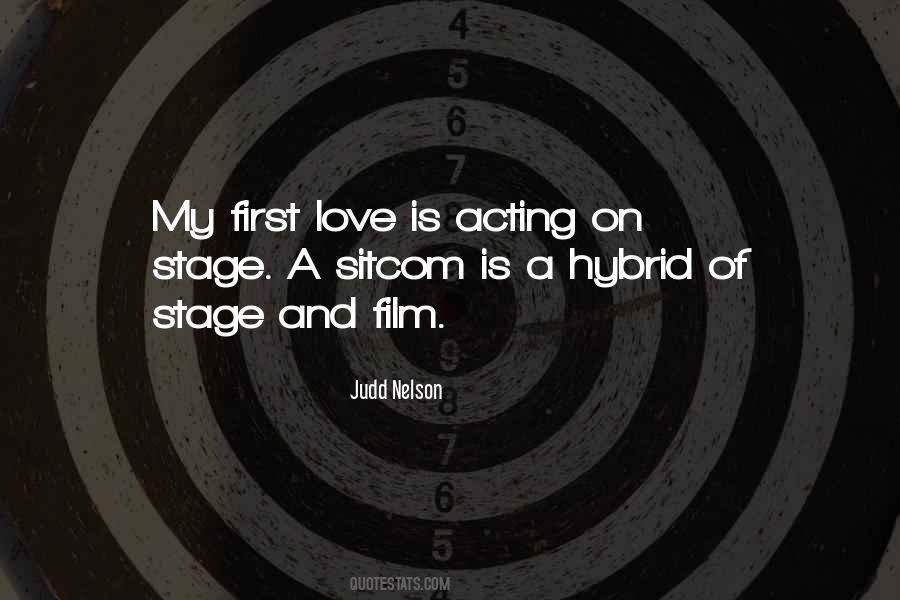 Quotes About Acting On Stage #451435
