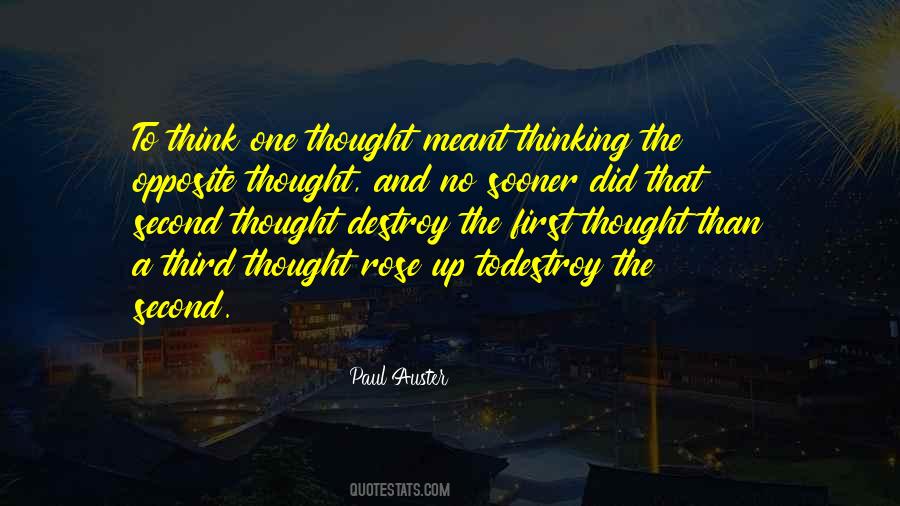 Second Thought Sayings #835372