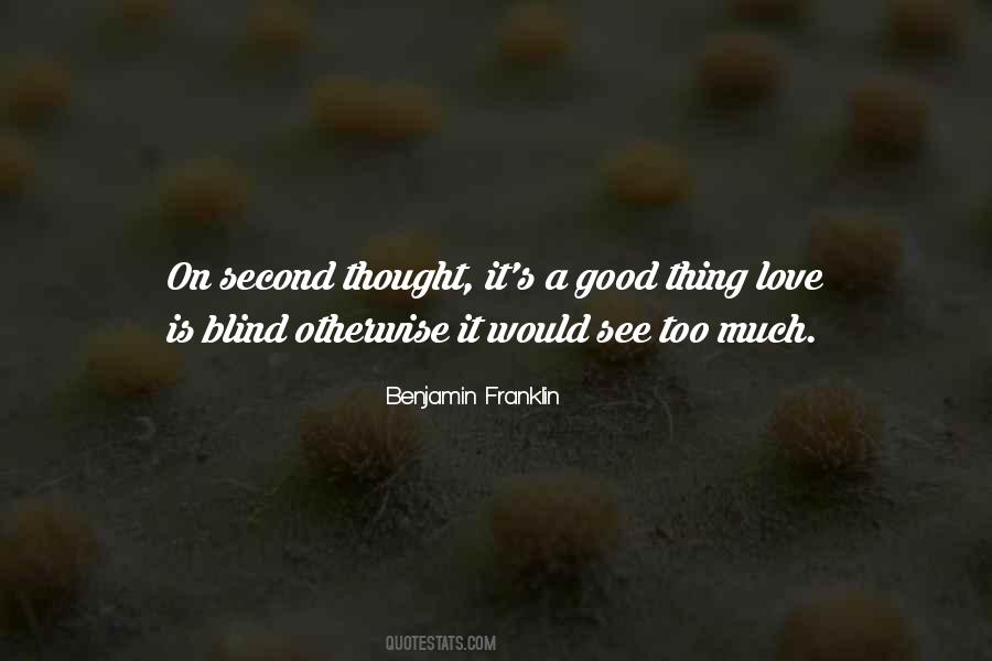 Second Thought Sayings #939599