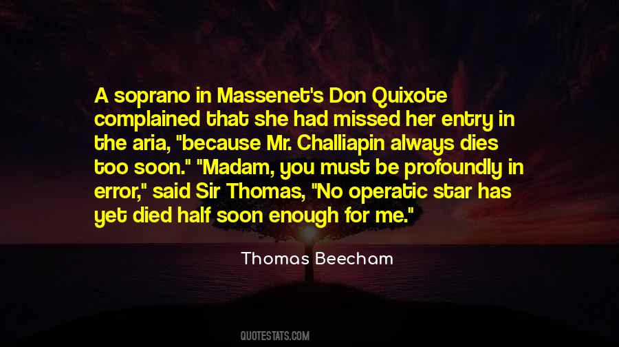 Thomas Beecham Sayings #440747