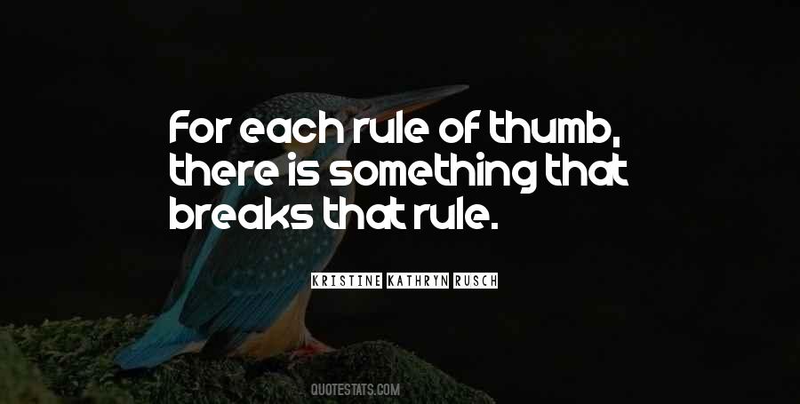 Rule Of Thumb Sayings #1478644