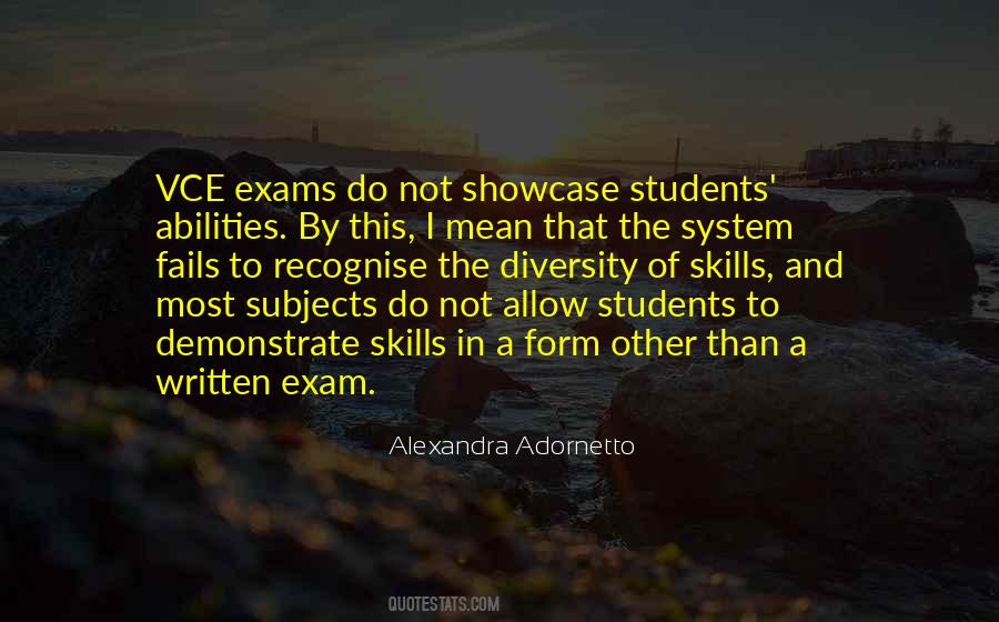 Quotes About Exams #1290707