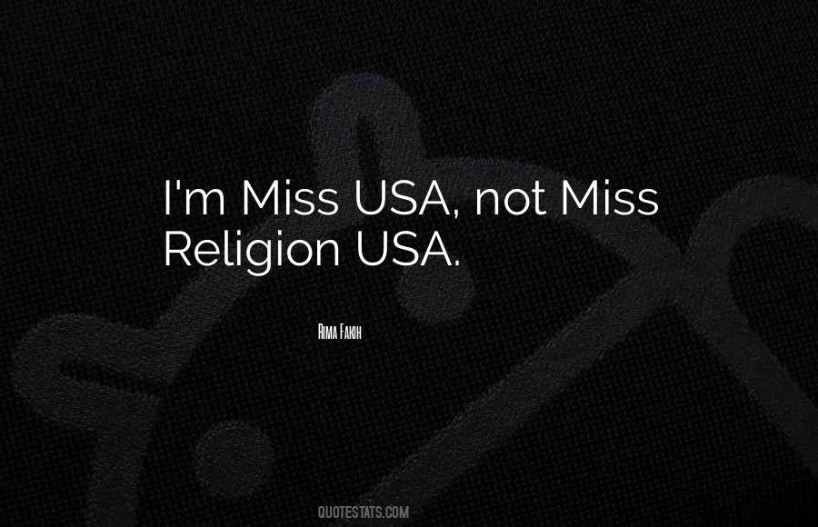 Miss Usa Sayings #475869
