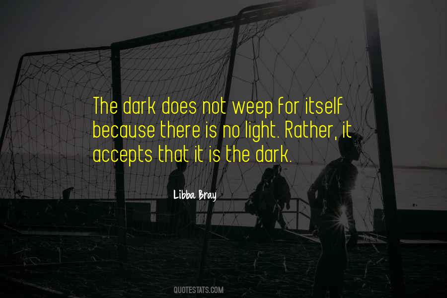 Quotes About The Dark #1792852