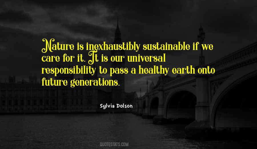 Quotes About Sustainable Environment #307773