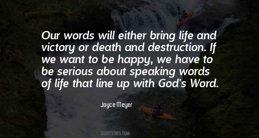 Words Of Life Sayings #1047843