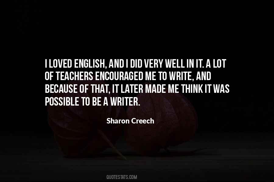 English Writer Sayings #933700