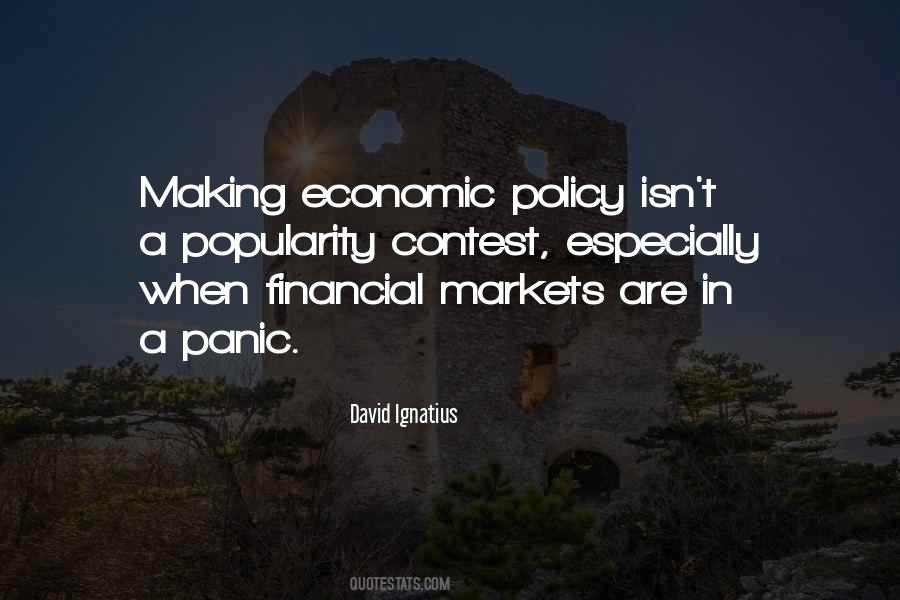 Quotes About Economic Policy #860119