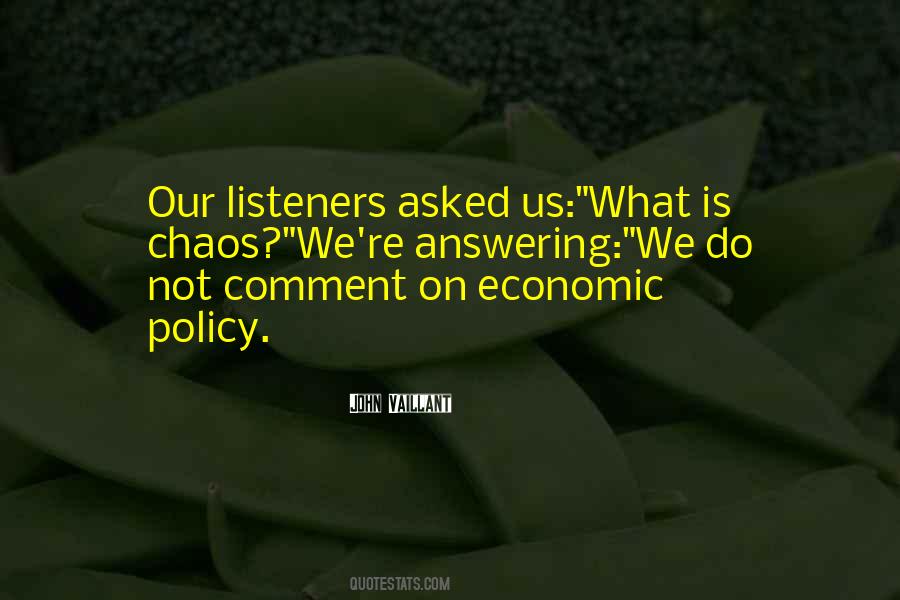 Quotes About Economic Policy #909784