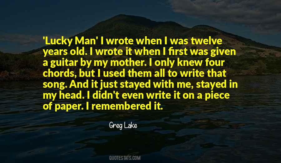 Lucky Lucky Man Sayings #221514