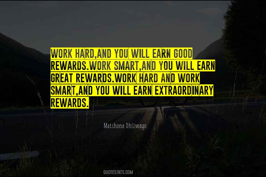 Quotes About Rewards For Hard Work #813482