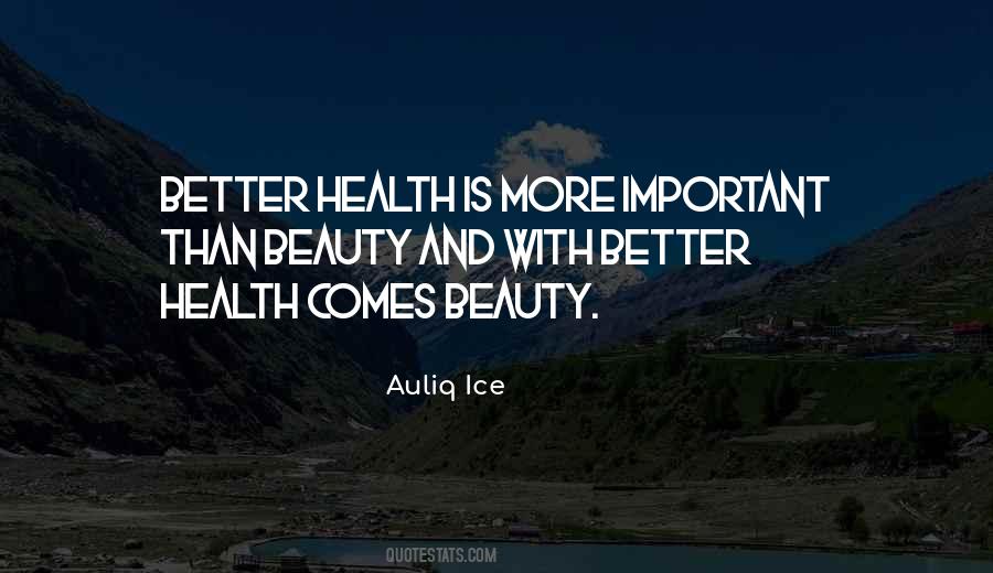 Beauty And Health Sayings #277455