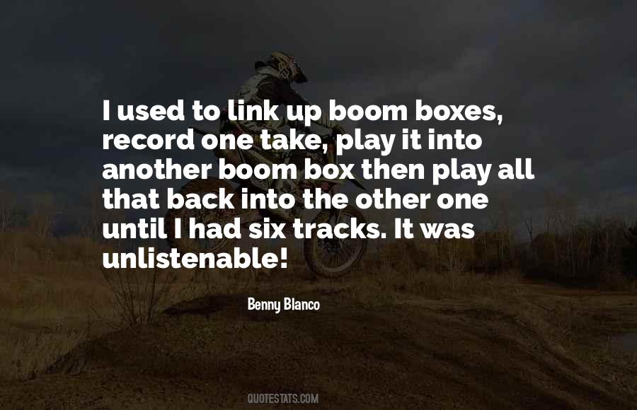 Boom Box Sayings #988228