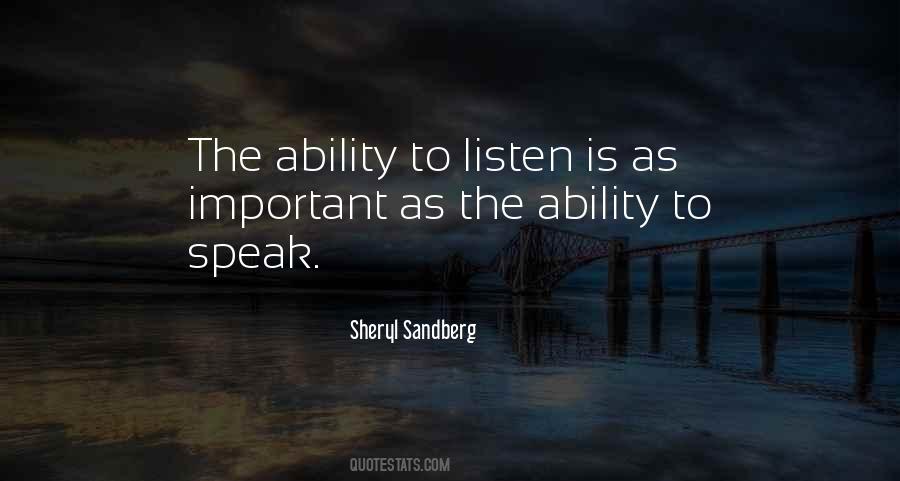 Quotes About Ability To Speak #1105728