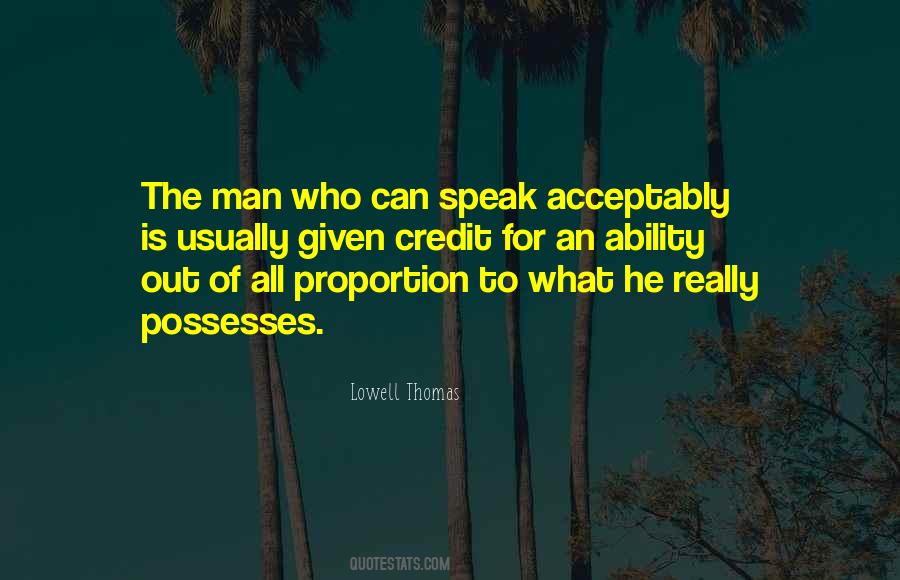 Quotes About Ability To Speak #221699