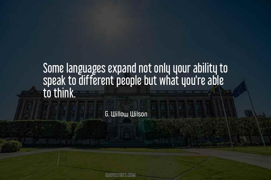 Quotes About Ability To Speak #90874