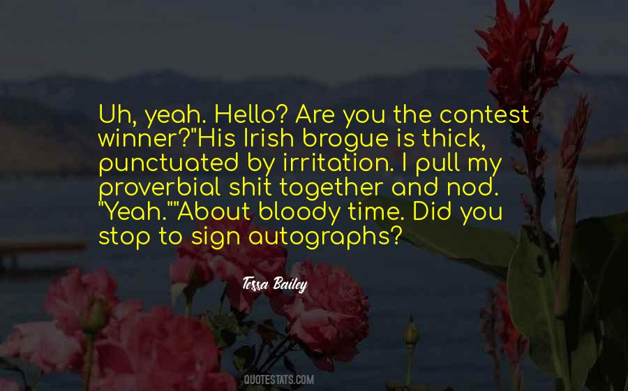 Irish Brogue Sayings #291757