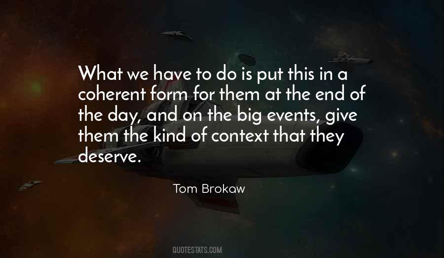 Tom Brokaw Sayings #299206