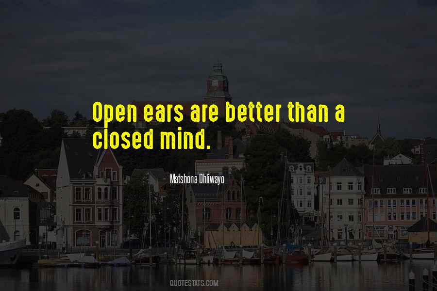 Closed Mind Sayings #1739721