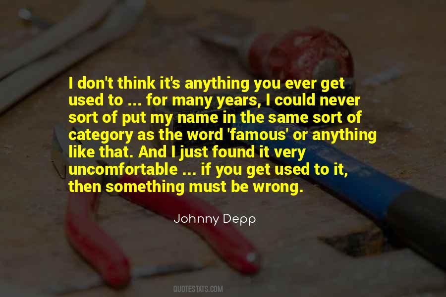 Famous Johnny Depp Sayings #760600
