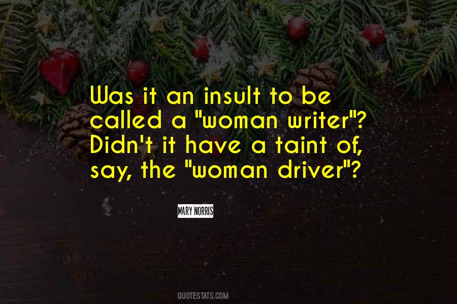 Woman Driver Sayings #430630