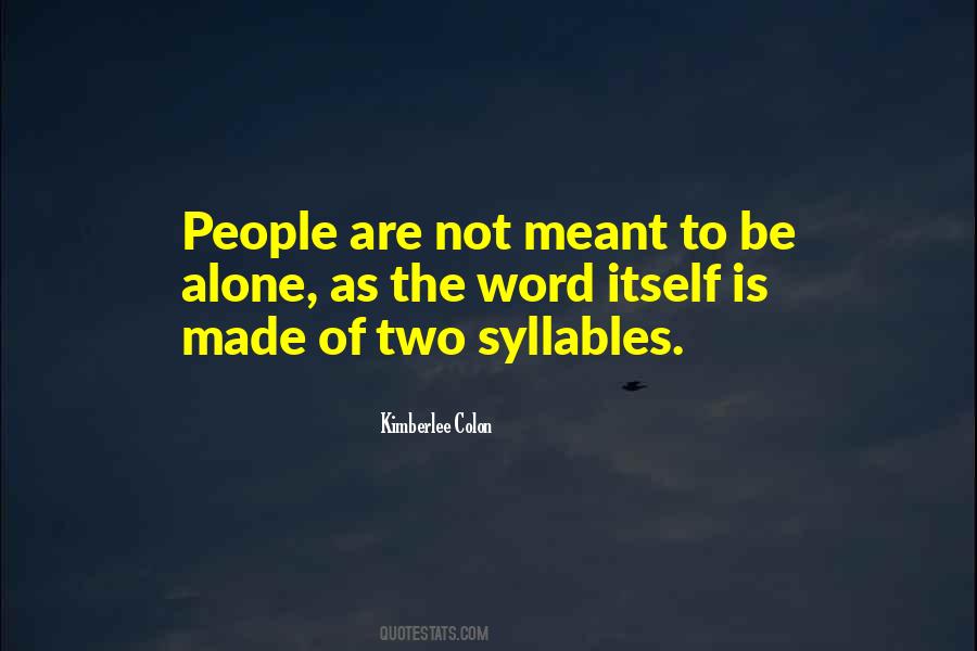 Quotes About Syllables #1089427