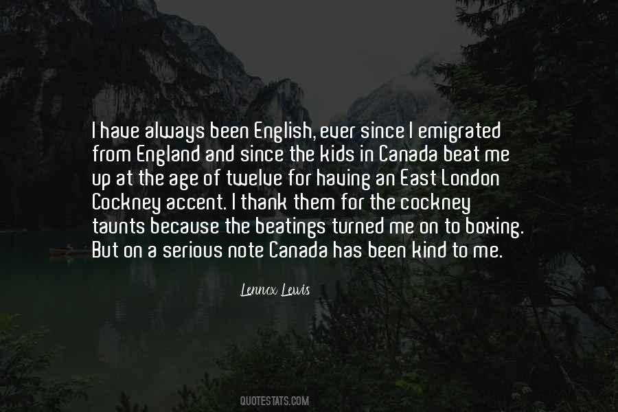 England Accent Sayings #407047